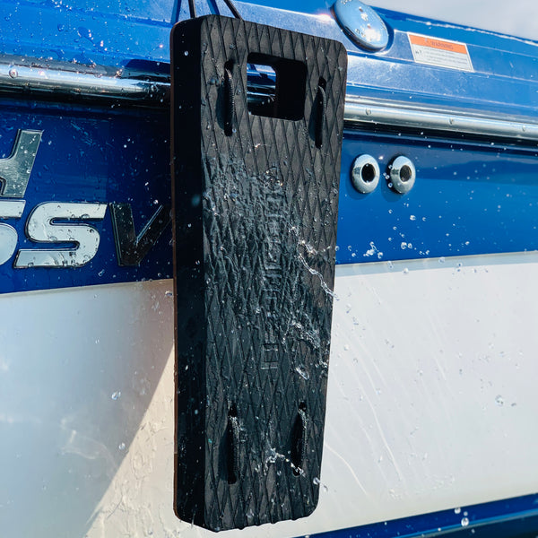 Flat Boat Fenders - Innovation with Style - Black/Teak/Gray Reconfigurable