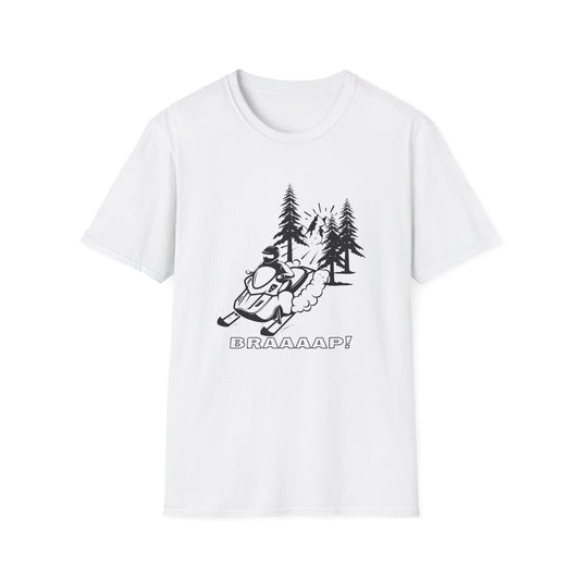 Snowmobile BRRAAAP! T-Shirt | Winter Racing Graphic - NautiCurl LLC