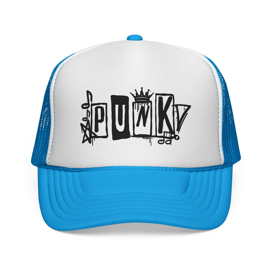 Punk Graffiti Trucker Cap | Mesh Baseball Hat - NautiCurl LLC