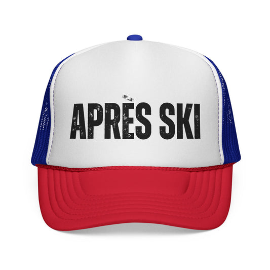 APRES SKI Trucker Cap | Retro Skiing Mesh Hat, Snow Lodge Style