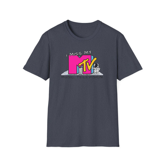 I Miss My MTV T-Shirt | Retro 80s MTV Logo Music Television Tee - NautiCurl LLC