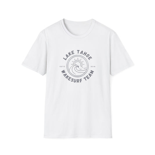 Lake Tahoe Wakesurf Team T-Shirt | Wave Crest Logo - NautiCurl LLC