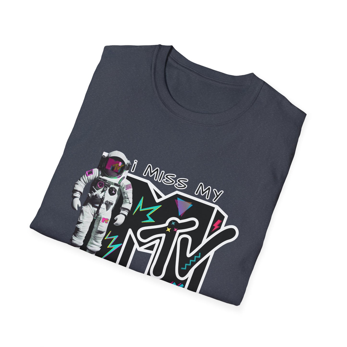 I Miss My MTV T-Shirt | Retro MTV Logo Astronaut Graphic - NautiCurl LLC
