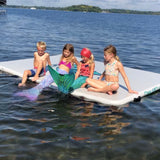 Kids swimming pad inflatable lily pad mat