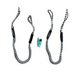 Zebra Black and White Bungee Boat Rope Dock Line Shock Absorbing NautiCurl