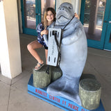 Manatee and Flat Boat Fender - Cute Manatee Center at Fort Pierce Florida - NautiCurl