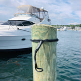 NautiCurl Bungee Boat Ropes - Shock Absorbing (2 Ropes)