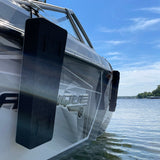 NautiFender Flat Foam Boat Fender Bumper NautiCurl Best Boat Fender Wakeboard boat - Black