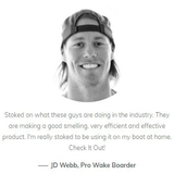 Pro Wakeboard JD Webb Boat Juice Cleaner NautiCurl