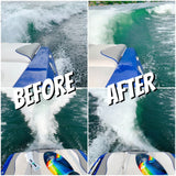 NautiCurl Wake Shaper before and after wave