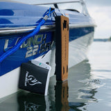 NautiCurl NautiFender Flat Teak Black Boat Fender