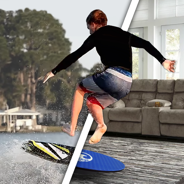 Wakesurf Balance Boards Practice in the offseason! NautiCurl LLC