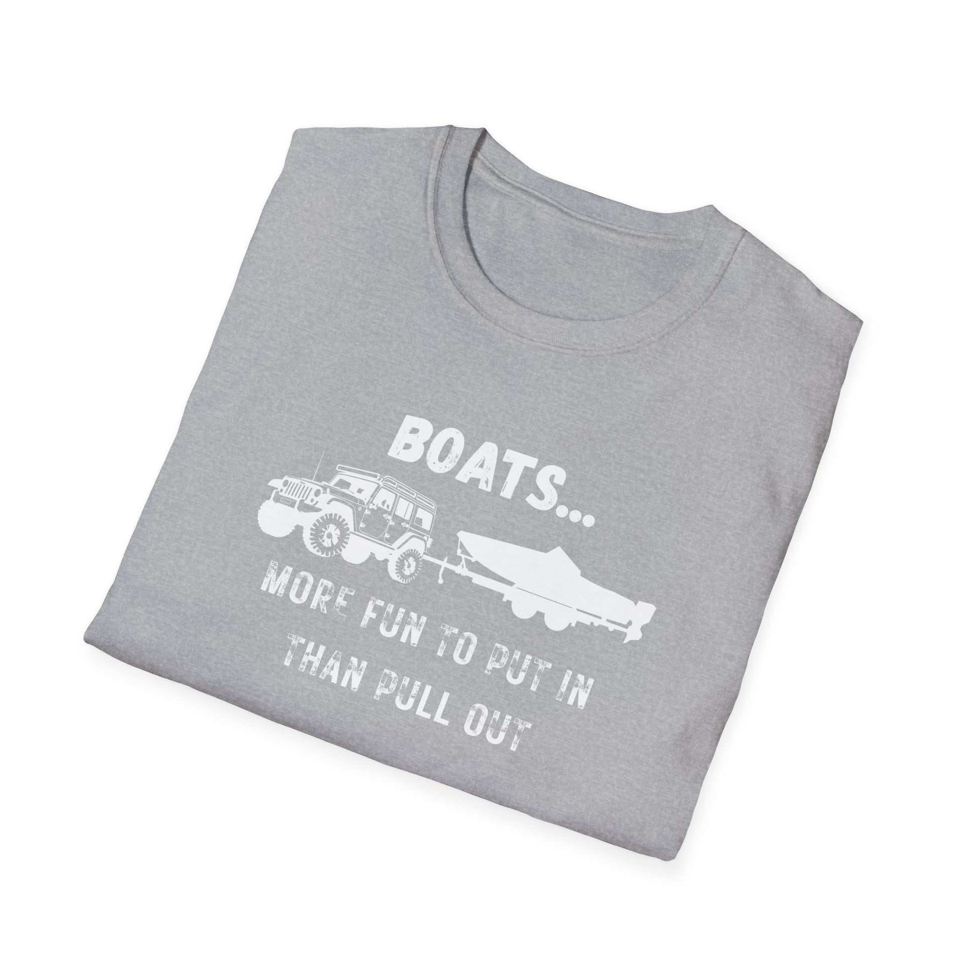 Boats...More Fun To Put in Than Pull Out T-Shirt | Funny Witty Tee - NautiCurl LLC