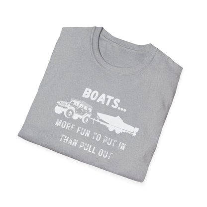 Boats...More Fun To Put in Than Pull Out T-Shirt | Funny Witty Tee - NautiCurl LLC