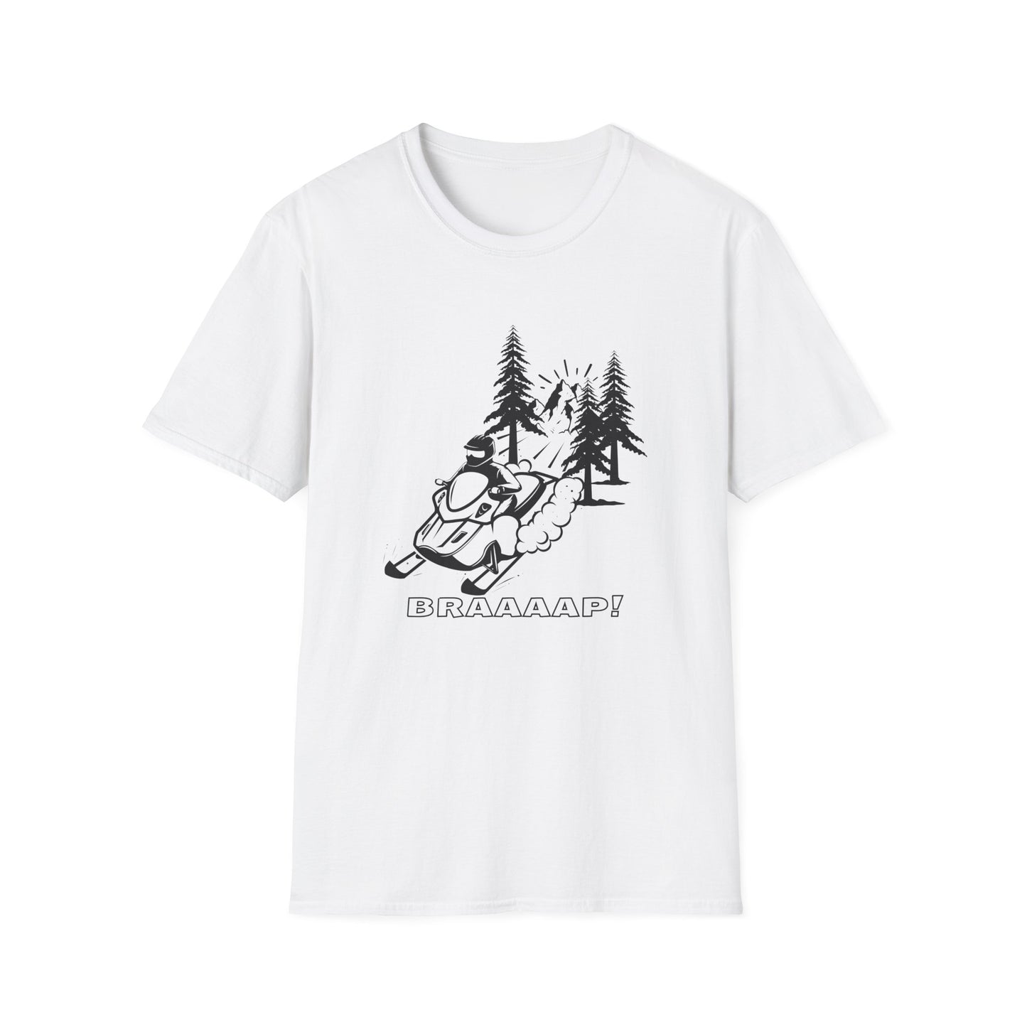 Snowmobile BRRAAAP! T-Shirt | Winter Racing Graphic - NautiCurl LLC