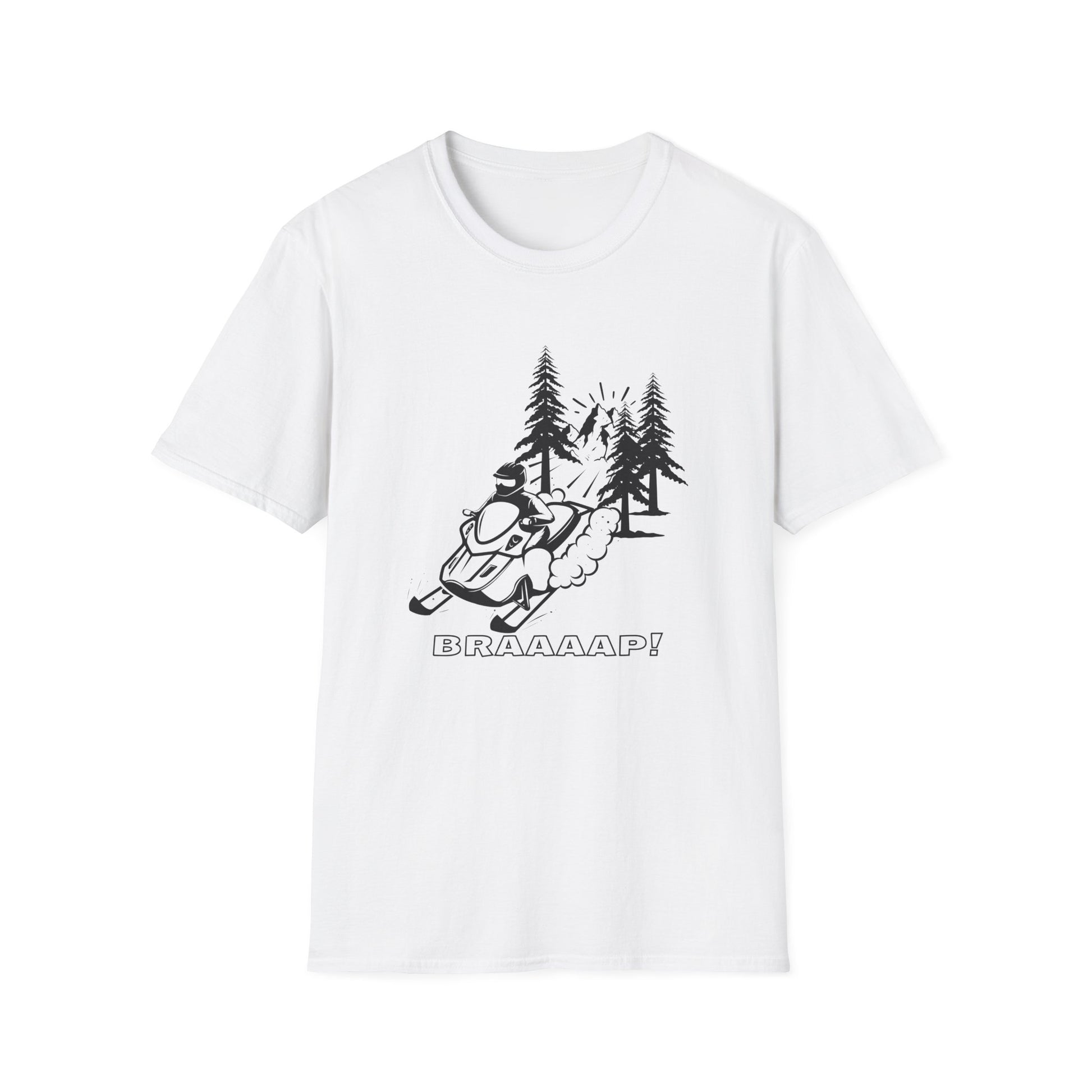 Snowmobile BRRAAAP! T-Shirt | Winter Racing Graphic - NautiCurl LLC