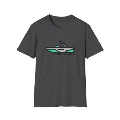 Wake & Lake Boat T‑Shirt — Wakeboard & Wakesurf / Lake Life Graphic Tee