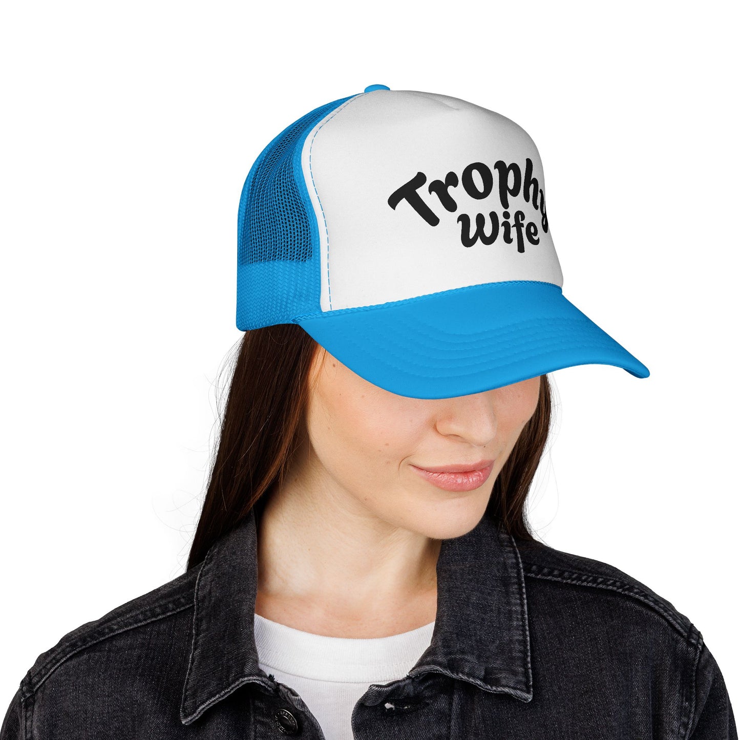 Trophy WifeTrucker Cap | Mesh Baseball Hat - NautiCurl LLC