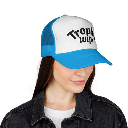 Trophy WifeTrucker Cap | Mesh Baseball Hat - NautiCurl LLC