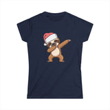 Dabbing Sloth Santa Tee | Christmas Sloth Holiday Shirt