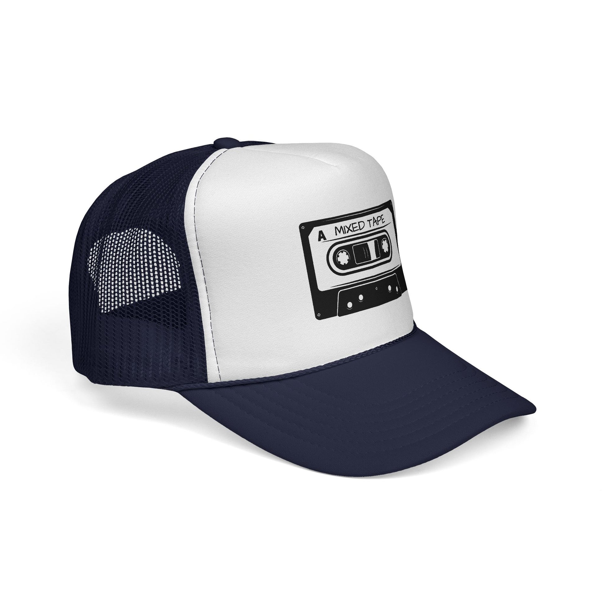 Mixed Tape Cassette Trucker Cap | Mesh Trucker - NautiCurl LLC