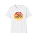 Lake Life boat graphic T-Shirt | sunset pontoon illustration, summer lakewear