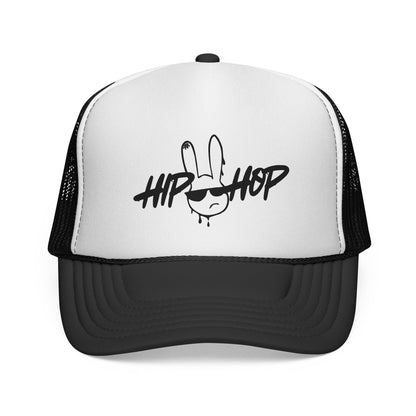 Hip Hop Graffiti Bunny Trucker Cap | Mesh Snap Back Trucker - NautiCurl LLC