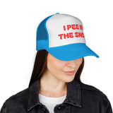 I Pee in the Snow Trucker Cap | Funny Winter Hat
