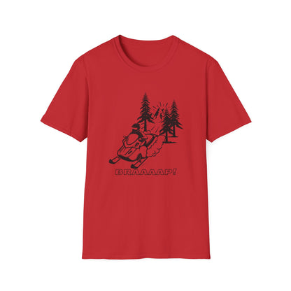 Snowmobile BRRAAAP! T-Shirt | Winter Racing Graphic - NautiCurl LLC
