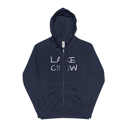 Lake Crew Hoodie | Zip-Up Fleece Hooded Sweatshirt - NautiCurl LLC