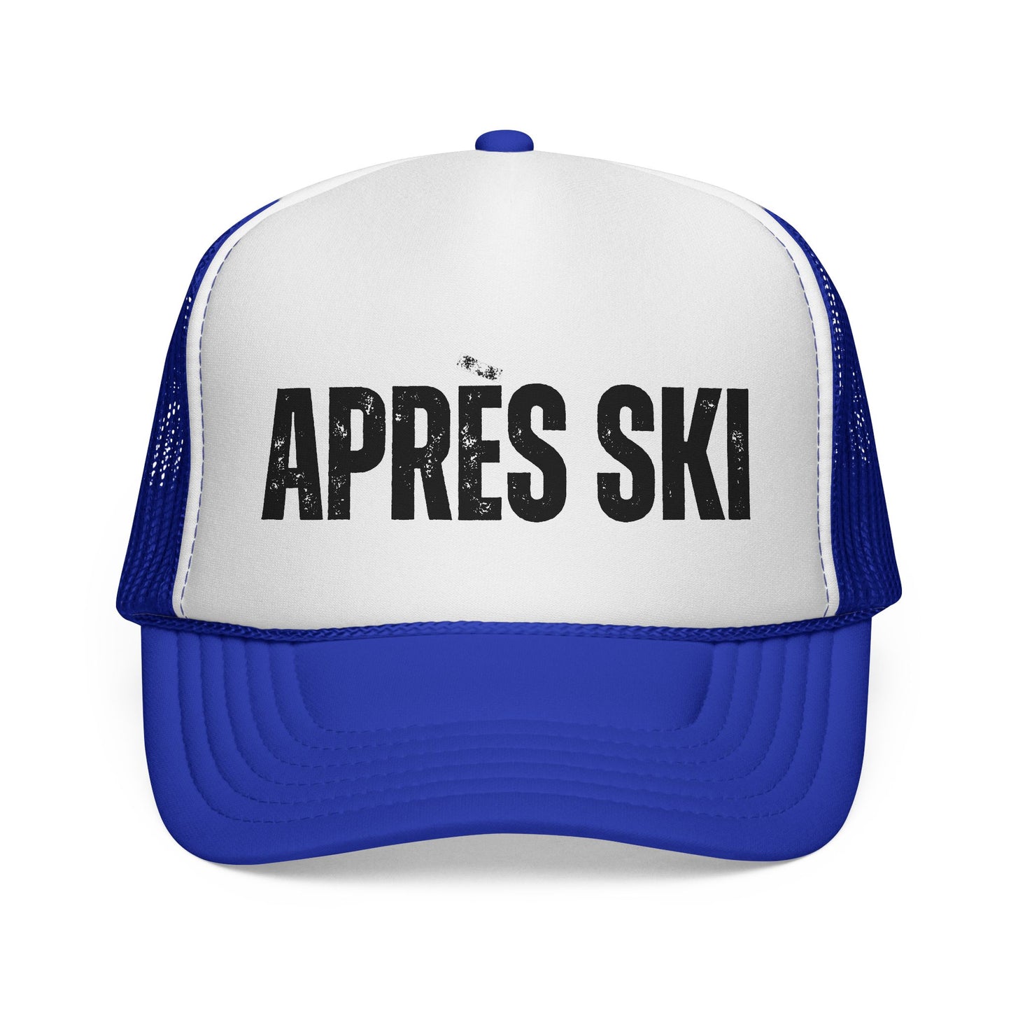 APRES SKI Trucker Cap | Retro Skiing Mesh Hat, Snow Lodge Style - NautiCurl LLC