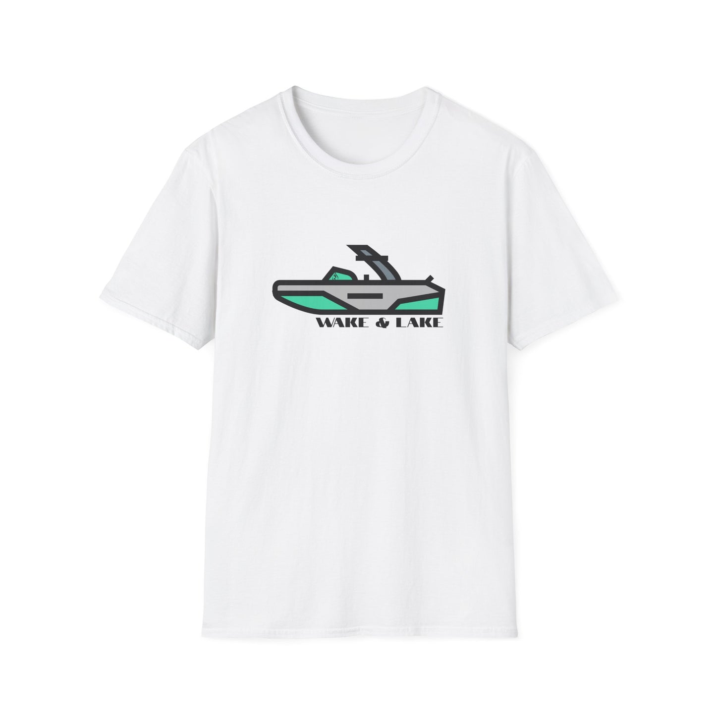Wake & Lake Boat T‑Shirt — Wakeboard & Wakesurf / Lake Life Graphic Tee
