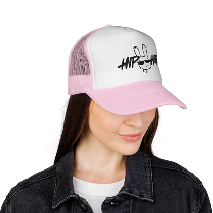 Hip Hop Graffiti Bunny Trucker Cap | Mesh Snap Back Trucker - NautiCurl LLC