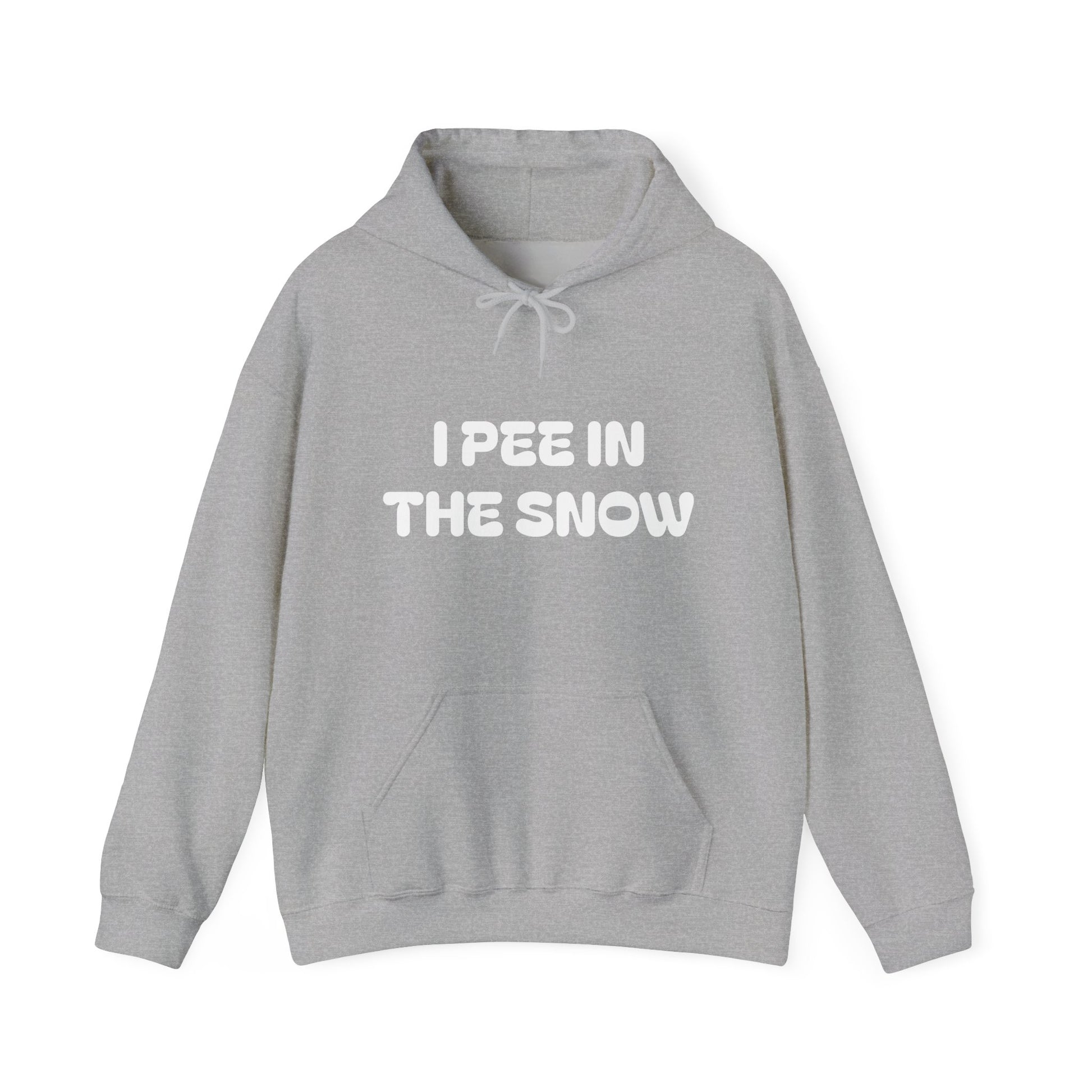 I Pee in the Snow Hoodie | Funny Winter Phrase Sweatshirt - NautiCurl LLC