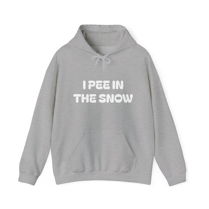 I Pee in the Snow Hoodie | Funny Winter Phrase Sweatshirt - NautiCurl LLC
