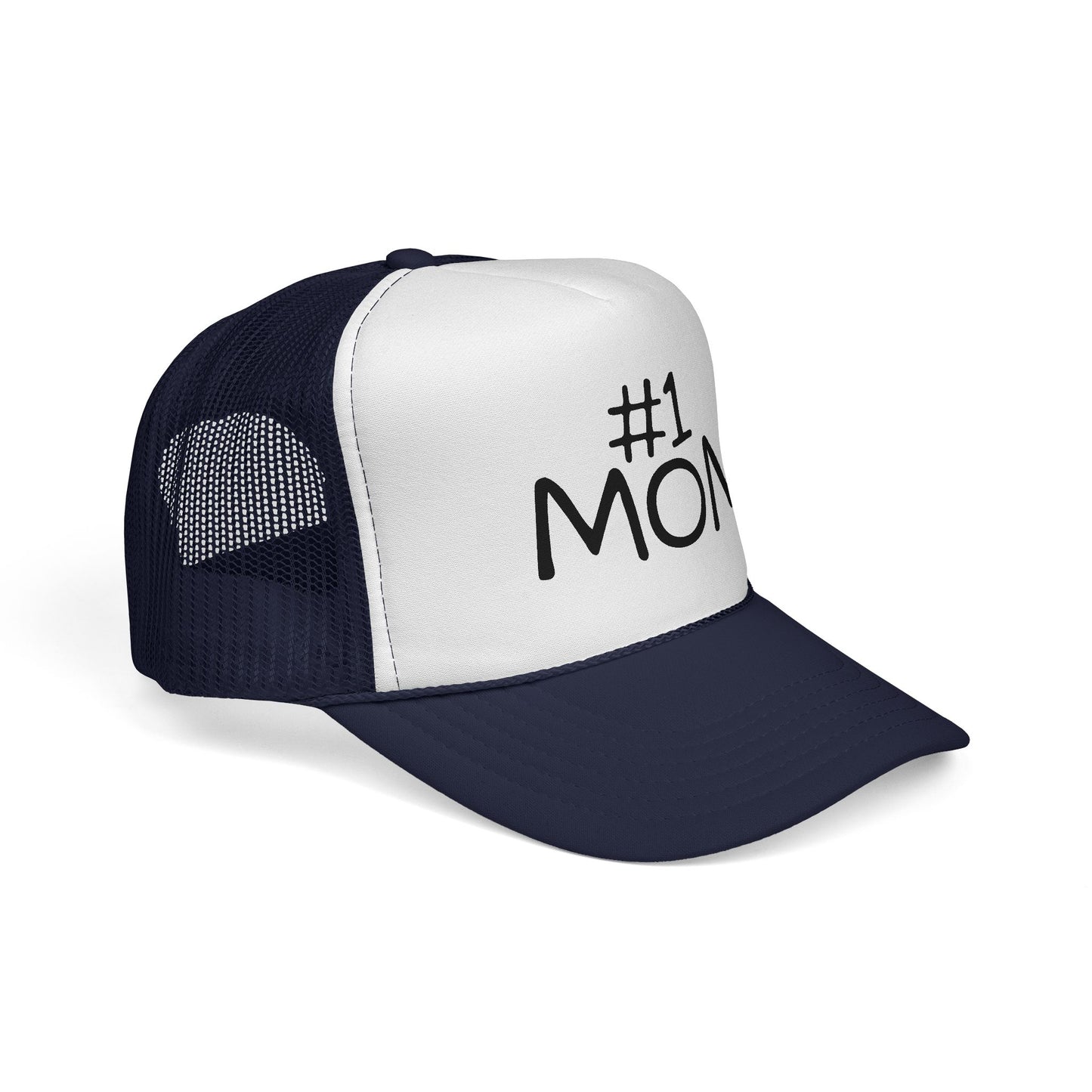 Number #1 Mom Trucker Cap | Mesh Baseball Hat - NautiCurl LLC