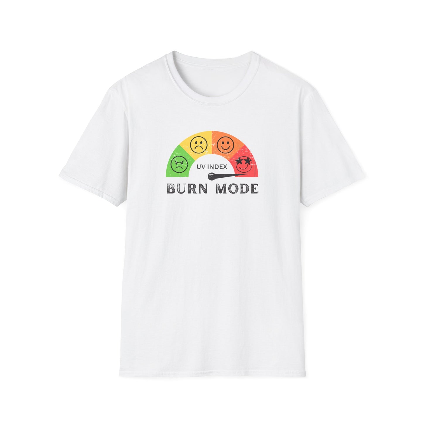 UV Index Burn Mode T-Shirt | Sun Safety Graphic Tee - NautiCurl LLC