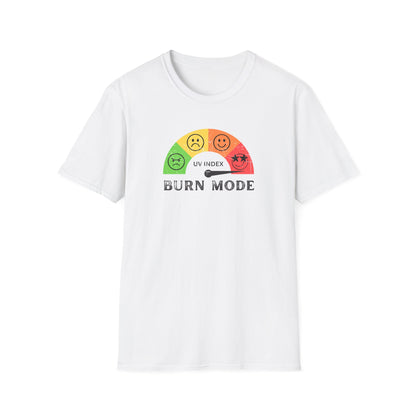 UV Index Burn Mode T-Shirt | Sun Safety Graphic Tee - NautiCurl LLC