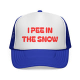 I Pee in the Snow Trucker Cap | Funny Winter Hat