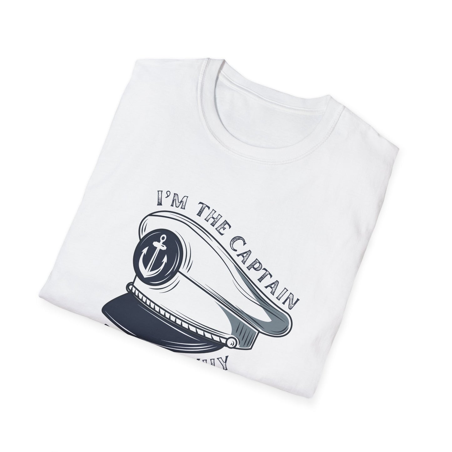 I'm The Captain That's Why T-Shirt | Captain Hat Nautical Anchor Design - NautiCurl LLC