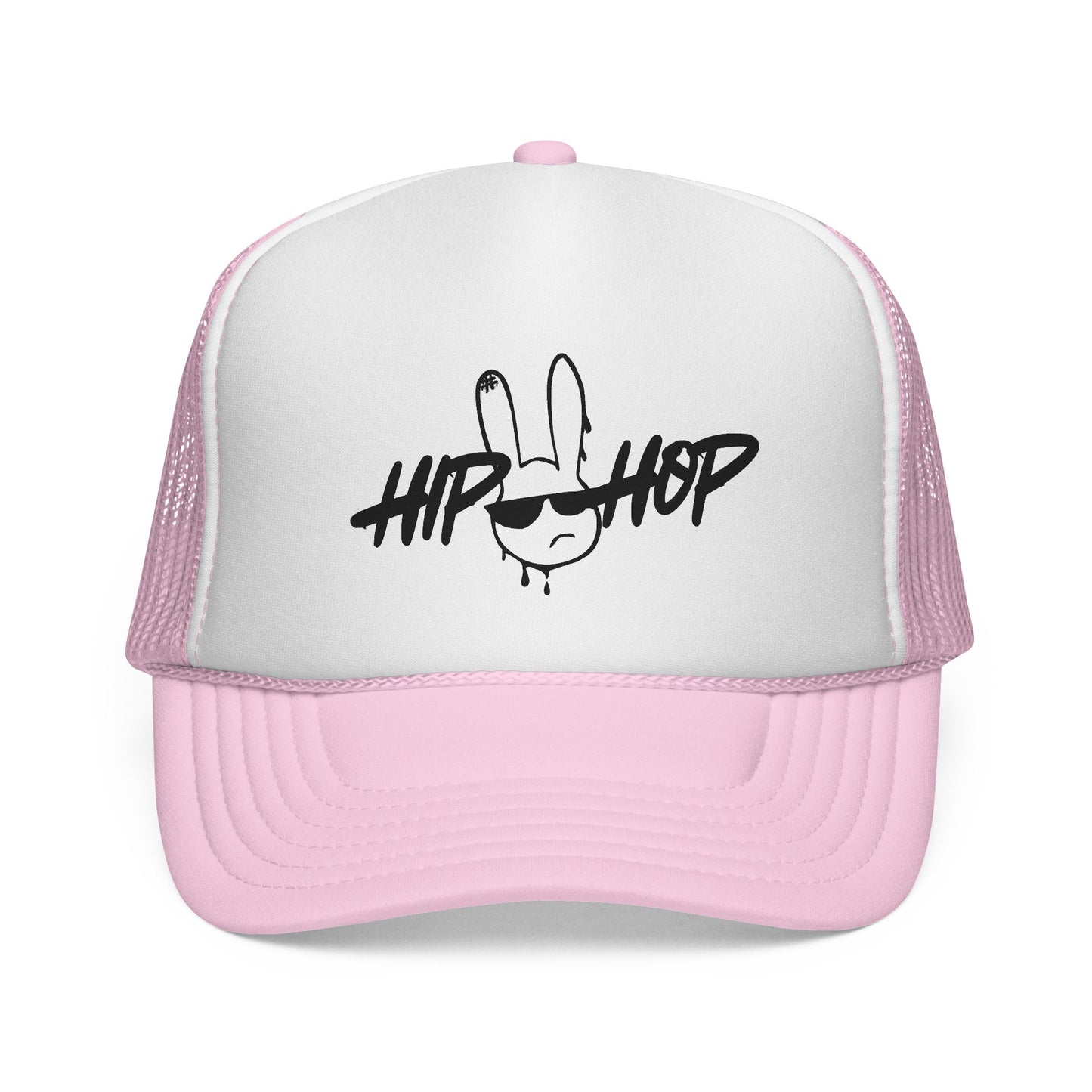 Hip Hop Graffiti Bunny Trucker Cap | Mesh Snap Back Trucker - NautiCurl LLC