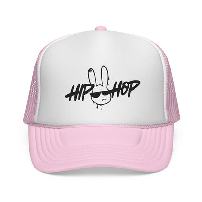 Hip Hop Graffiti Bunny Trucker Cap | Mesh Snap Back Trucker - NautiCurl LLC