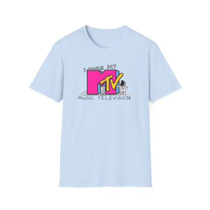 I Miss My MTV T-Shirt | Retro 80s MTV Logo Music Television Tee - NautiCurl LLC