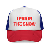 I Pee in the Snow Trucker Cap | Funny Winter Hat