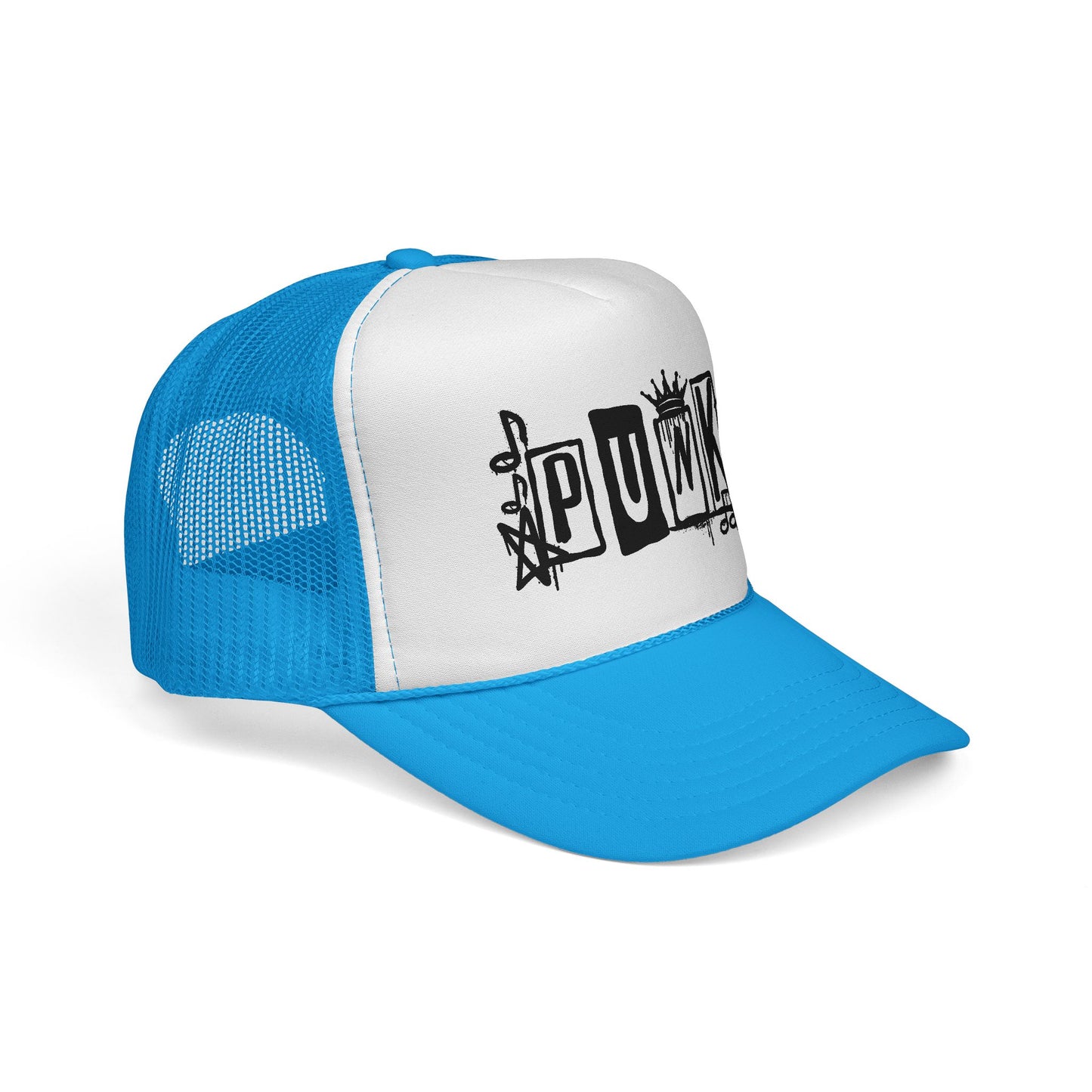 Punk Graffiti Trucker Cap | Mesh Baseball Hat