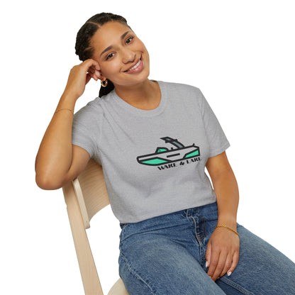 Wake & Lake Boat T‑Shirt — Wakeboard & Wakesurf / Lake Life Graphic Tee