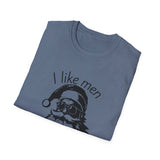 I Like Men With Beards T-Shirt | Santa Beard Holiday Tee