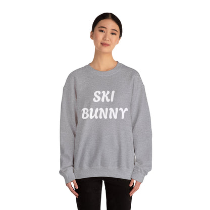 Ski Bunny Sweatshirt | Retro Script Winter Typography - NautiCurl LLC
