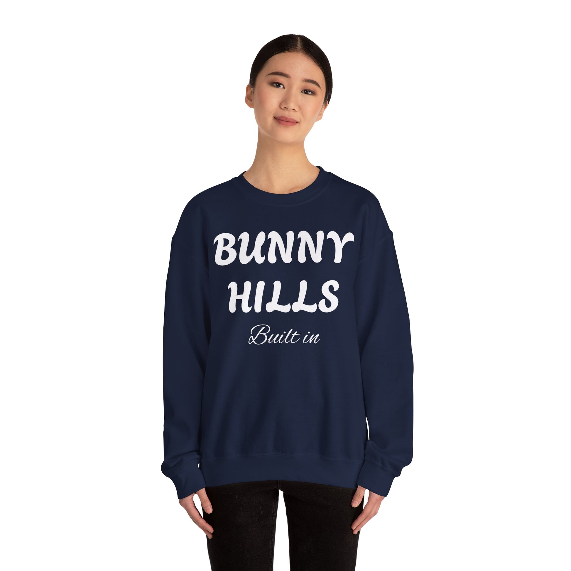 Bunny Hills Sweatshirt | Retro Script Winter Typography - NautiCurl LLC