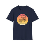 Lake Life boat graphic T-Shirt | sunset pontoon illustration, summer lakewear